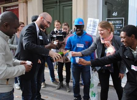« Action coup de poing » avec le Collectif Stop vendeurs de listes
