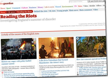 Reading the riots: The Guardian publie son enquête sur les émeutiers