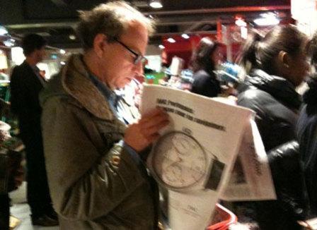 Michel Houellebecq au Carrefour de Place d'Italie