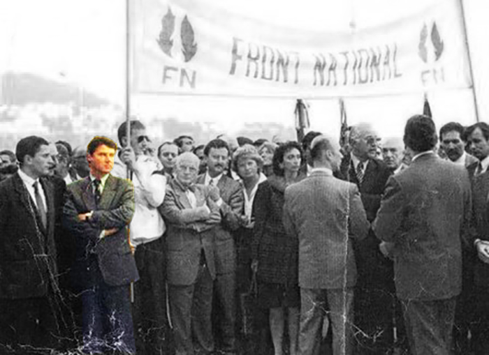 Que faisait Christian Estrosi sous une banderole du FN ?