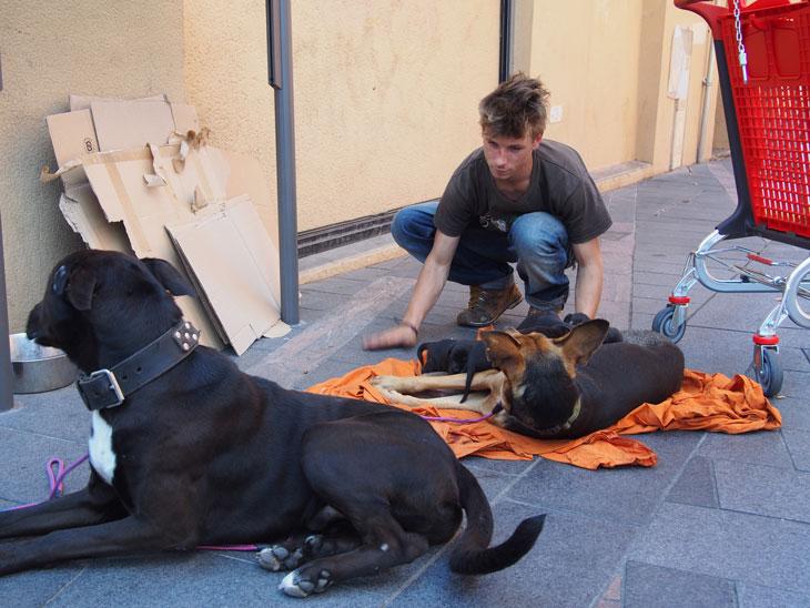 A la rue depuis 5 ans, ce jeune SDF de 22 ans est venu en camion rendre visite à sa fill