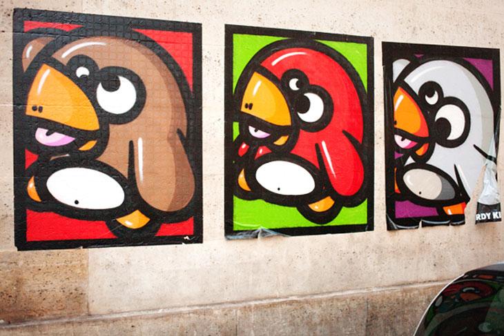 Leur oeuvre en 3x3m exposée dans le Marais à Paris l'hiver dernier