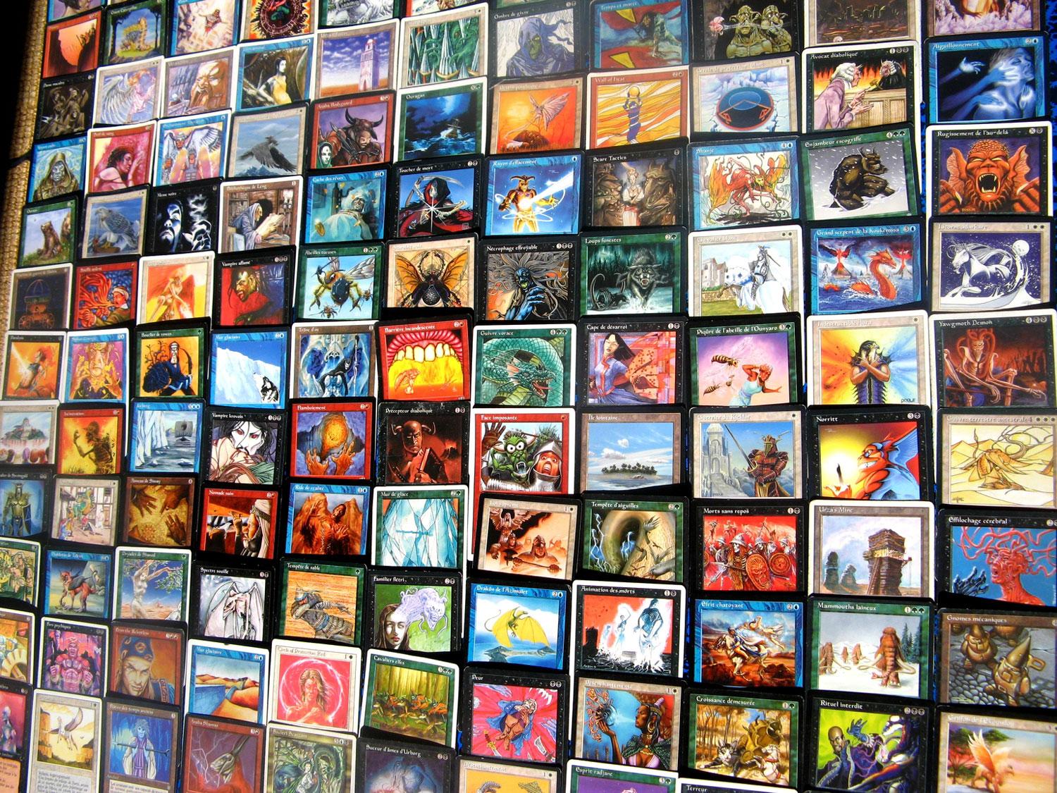 A Jussieu, le petit marché des cartes Magic