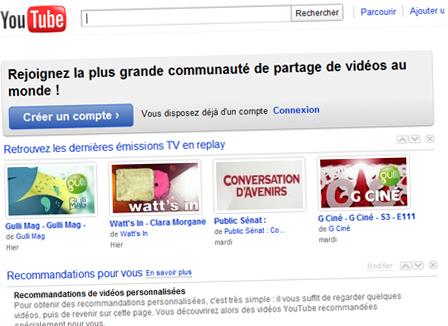 Internet: 700 milliards de vues pour YouTube en 2010 