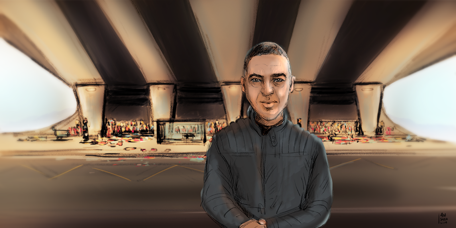 Ibrahim, biffin au marché de la porte de Montmartre