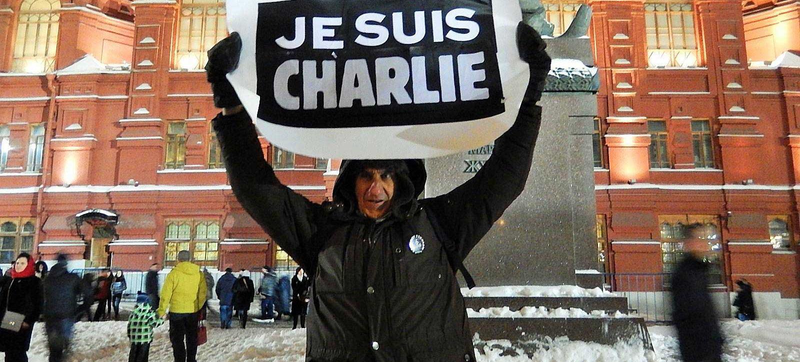 A Moscou, arrêté pour une pancarte « Je suis Charlie »