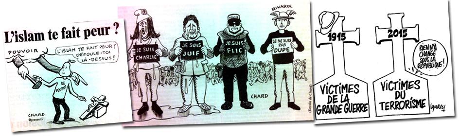 Les caricaturistes de la presse nationaliste parle de Charli