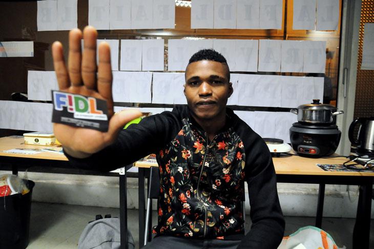 Un lycéen sans-pap hébergé en octobre dernier dans le local de la FIDL dans le 19