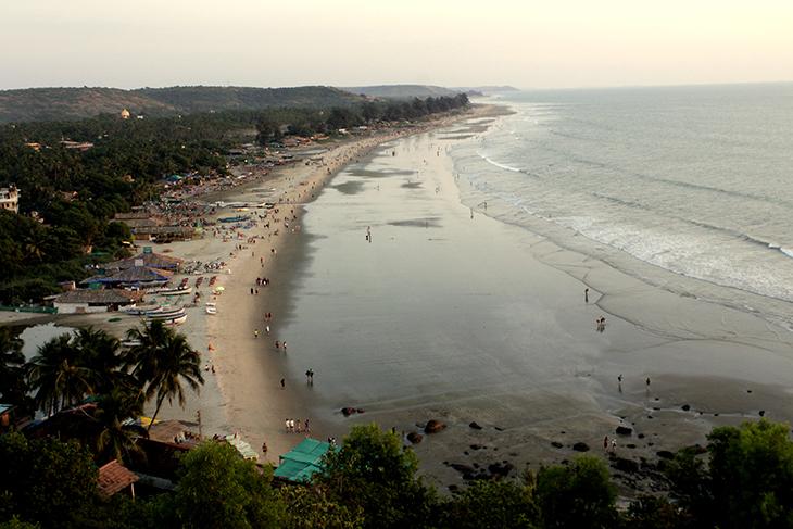 La plage paradisiaque d'Arambol