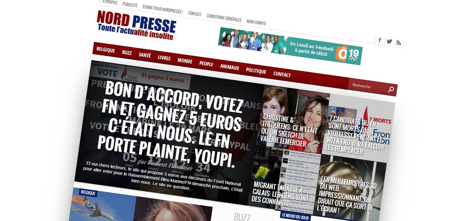 NordPresse, le cousin belge et demeuré du Gorafi