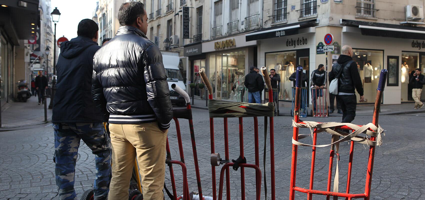 Ardar, manutentionnaire pour les grossistes du Sentier 