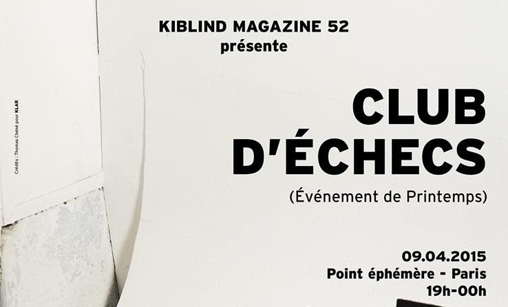 Soirée Kiblind - Club d'échecs