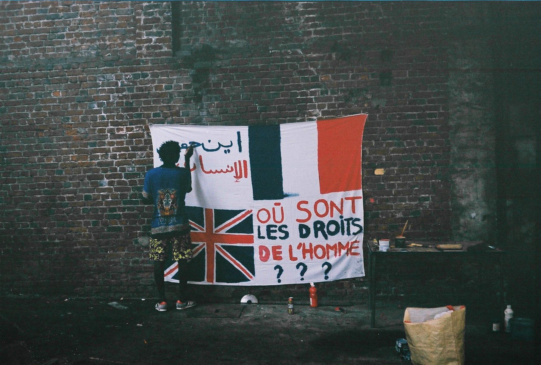 A l'ancienne jungle de Fort Galloo, évacuée au profit du nouveau camp aux abords du centre Jules Ferr