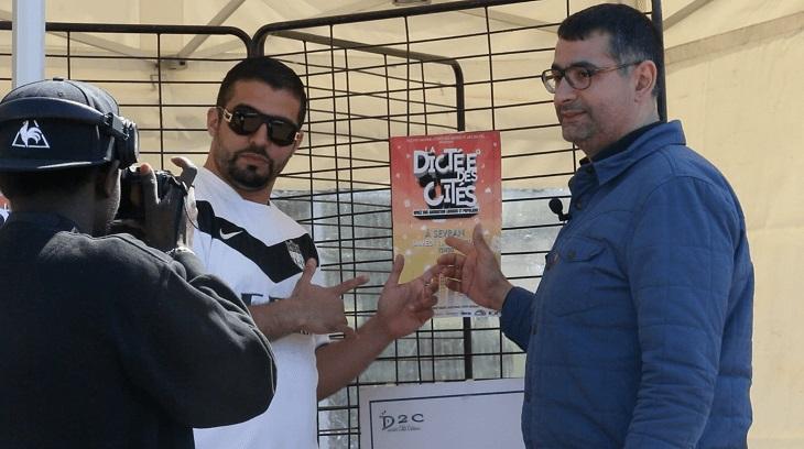 Rachid Santaki (à droite) a apporté son soutien à Abdellah Boudour pour la dictée des cités