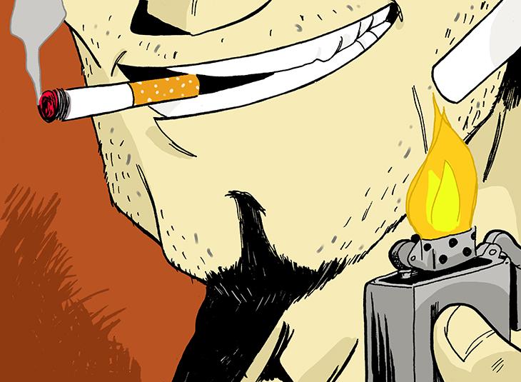 « Hello mister, can I take a cigarette ? 