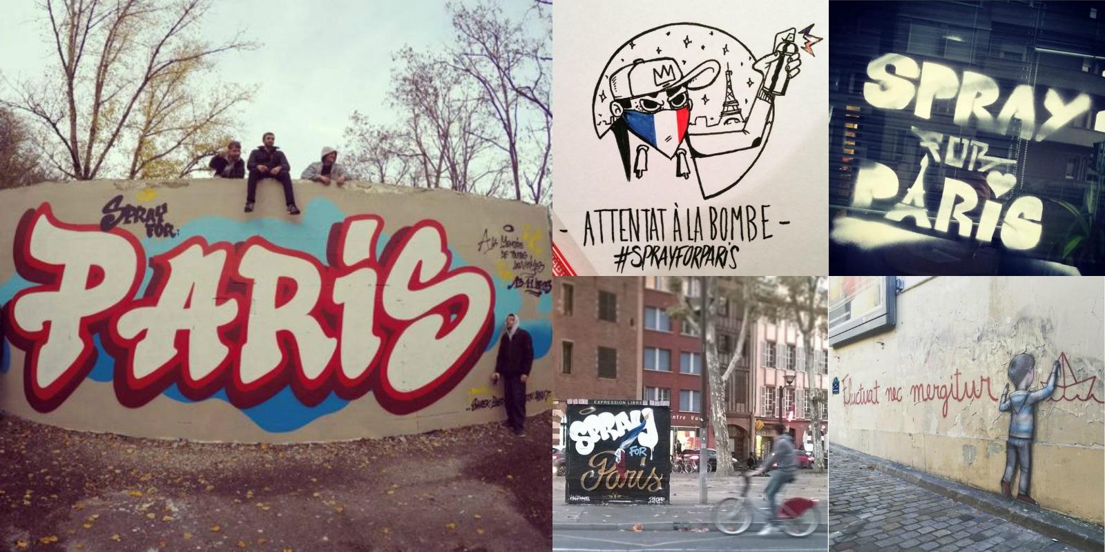 Après les attentats, les graffeurs sortent leurs bombes