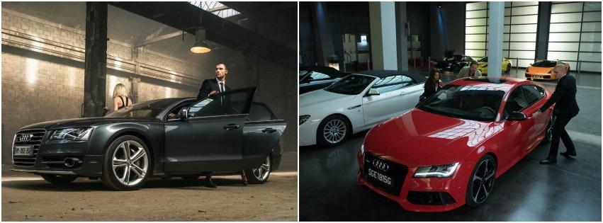 De l'Audi en veux-tu en voilà dans Le Transporteur Héritage et Hitma