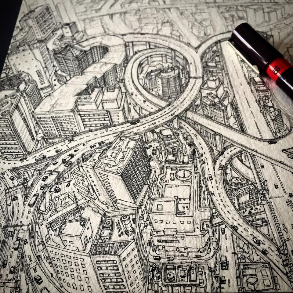 DeckTwo à la galerie L'Oeil Ouvert | Paysages urbains | Du 16 mars au 9 avril