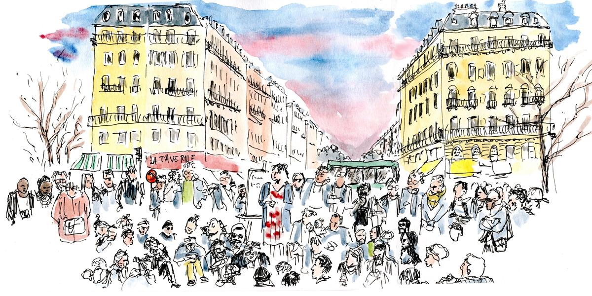 La Nuit Debout racontée en dessins