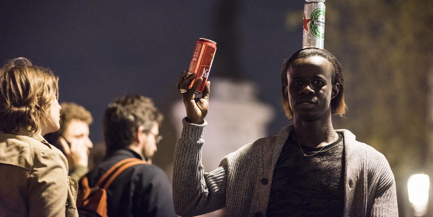 Thomas, vendeur de bières à Nuit Debout