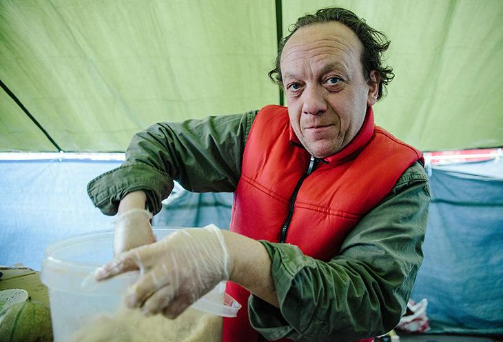 Stéphane, le chef cuistot de Nuit Debout.