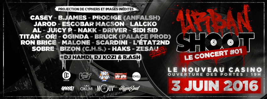 Urban Shoot  |  3 juin au Nouveau Casino 
