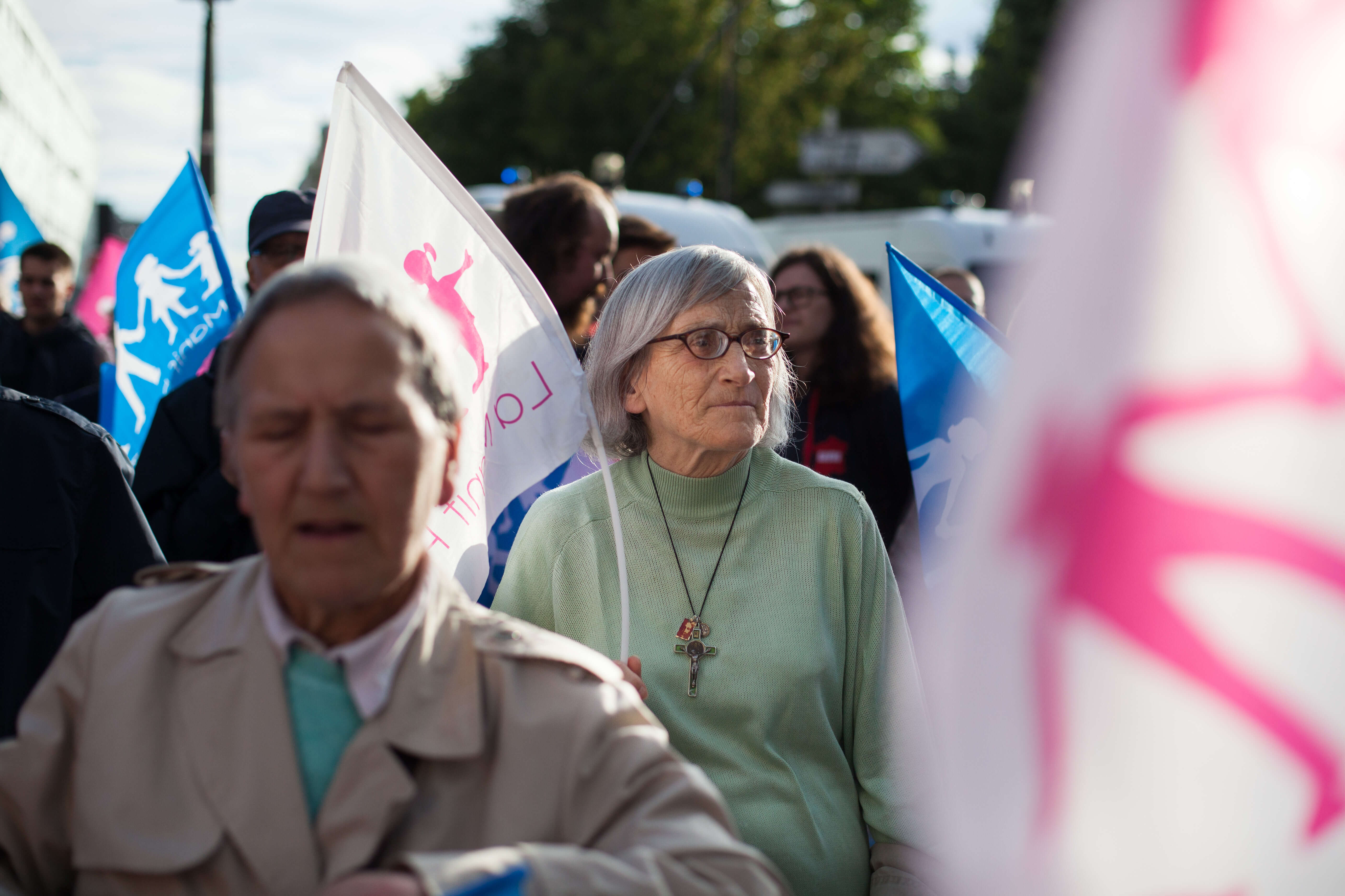 Les militants Manif pour Tous