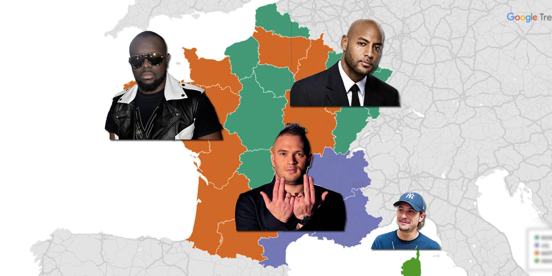 Google sait quel est le rappeur préféré de ta région