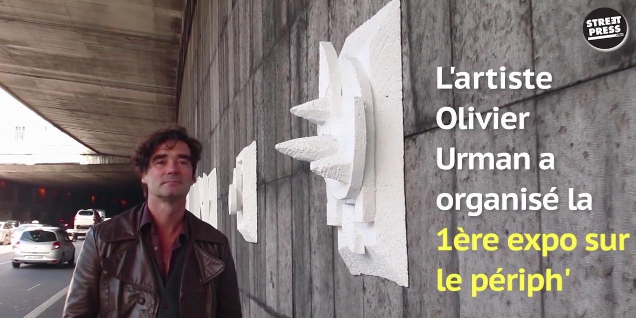 Un artiste a organisé la première expo d'art contemporain sur le périphérique