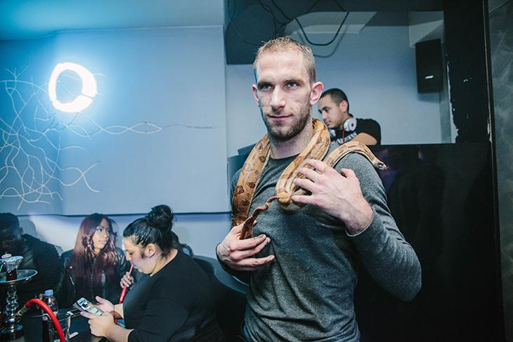 Smokey en plein travail.