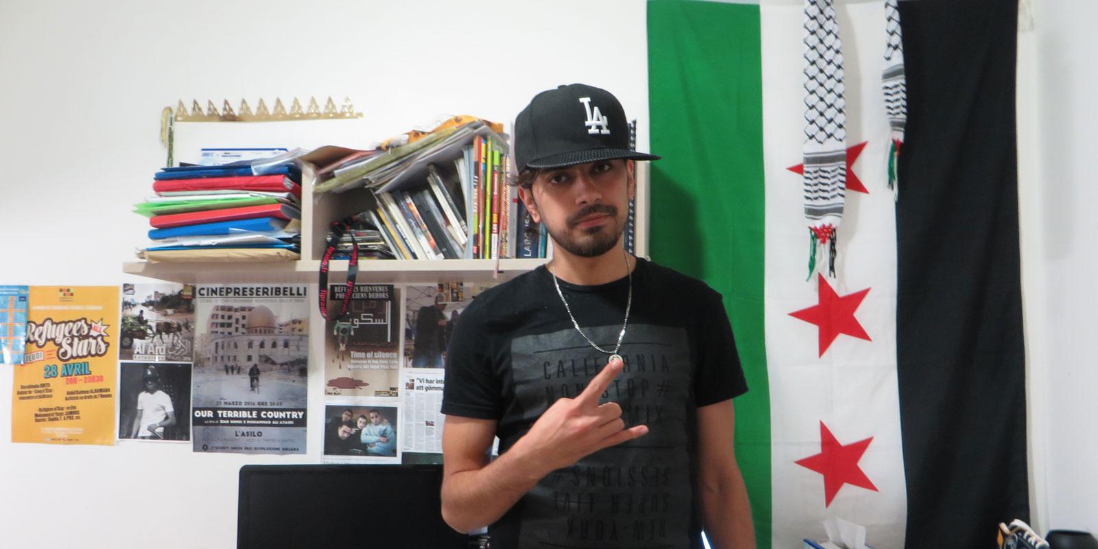 Mohamed Jamous, réfugié à Paris et star du rap en Syrie 