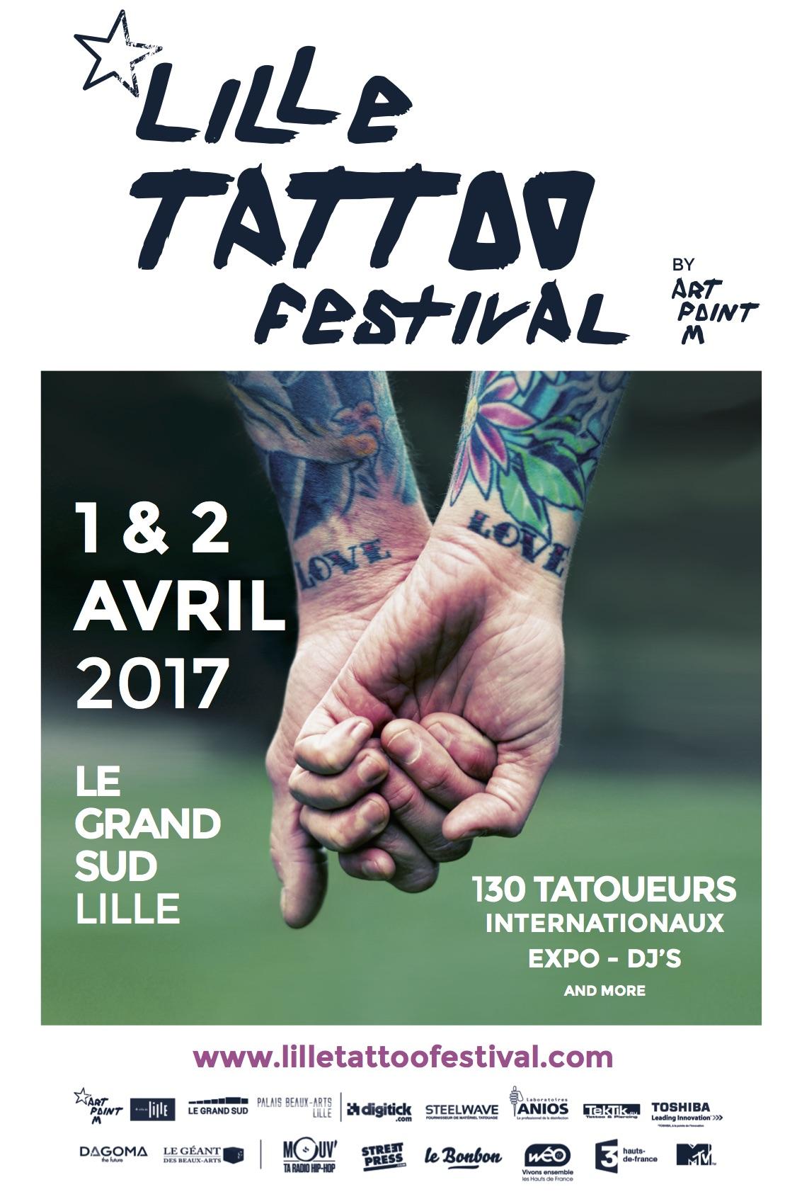 Lille Tattoo Festival | 1 et 2 avril 2017 | Le Grand Sud Lille