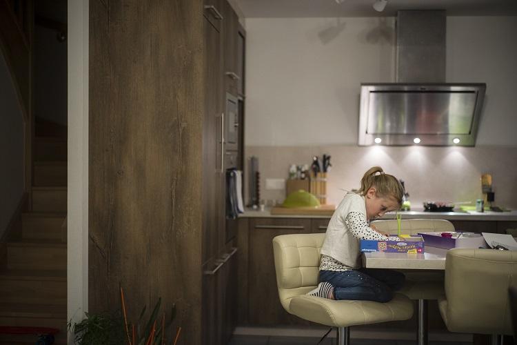 Dans la maison familiale à Guémar