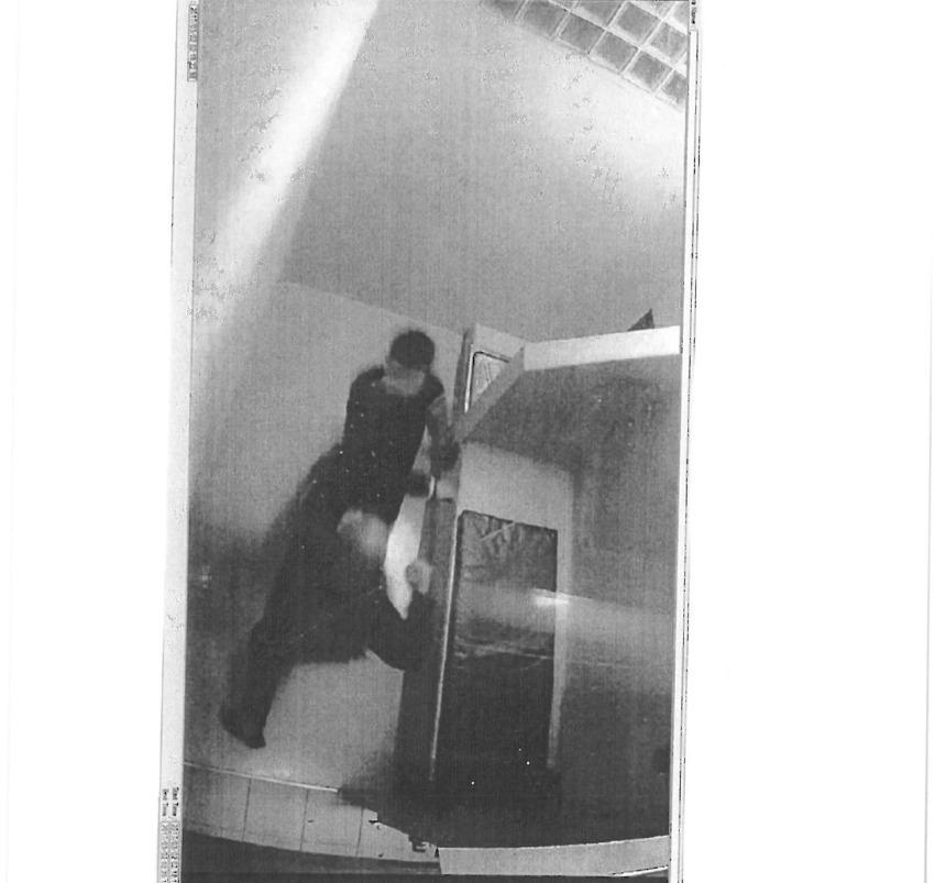 Capture d'écran de la vidéo de surveillanc