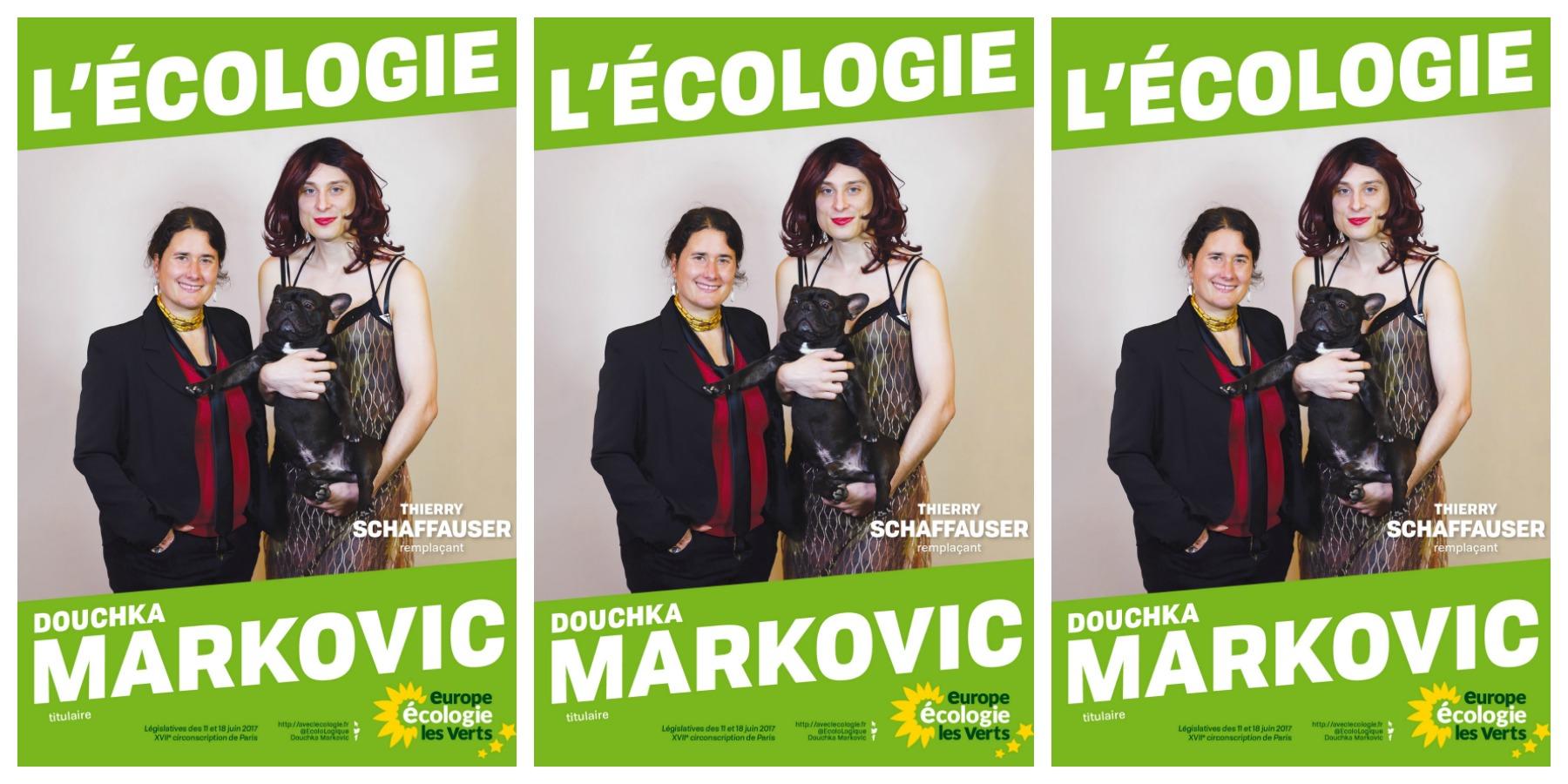 Il posait travesti sur une affiche de campagne, EELV lui retire son investiture