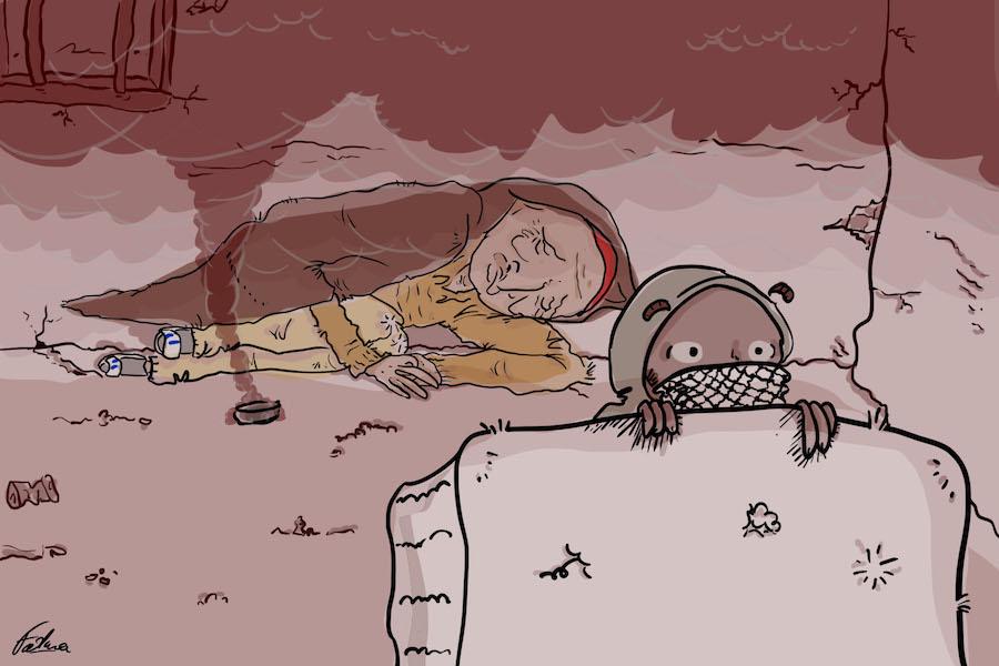 Ali a été gazé par la police alors qu'il dormait dans une maison abandonné