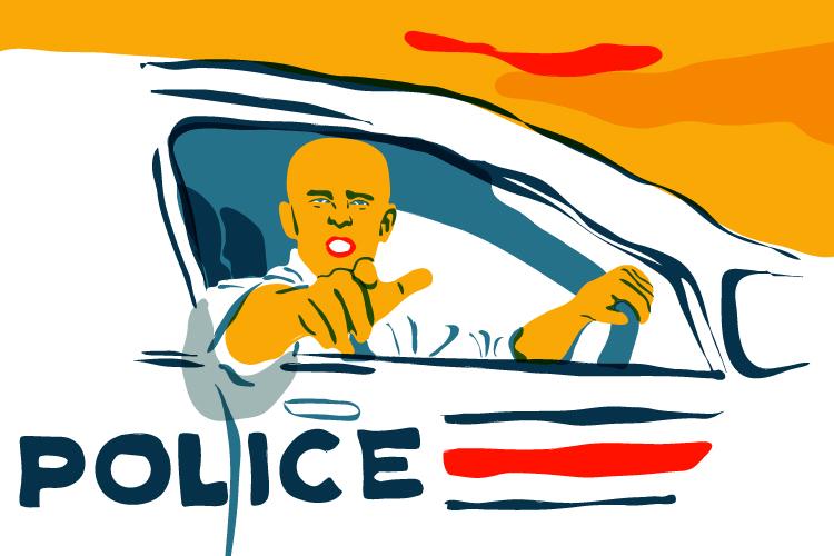 « Il s’est arrêté à mon niveau en voiture. Il a tenté de me provoquer peut-être mais je suis resté calme. 