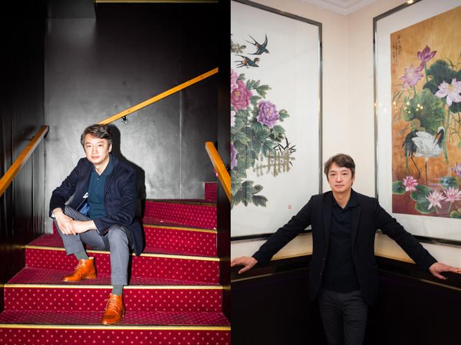 Sasha Lin, co-fondateur de l'AJCF, dans son restaurant à Rambuteau.