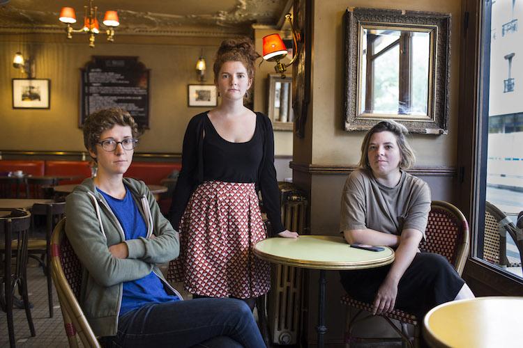 De gauche à droite, Justine Brabant, Hélène Molinari et Anne-Laure Pineau