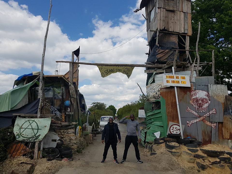 Les militants d'Aulnay à la zad.
