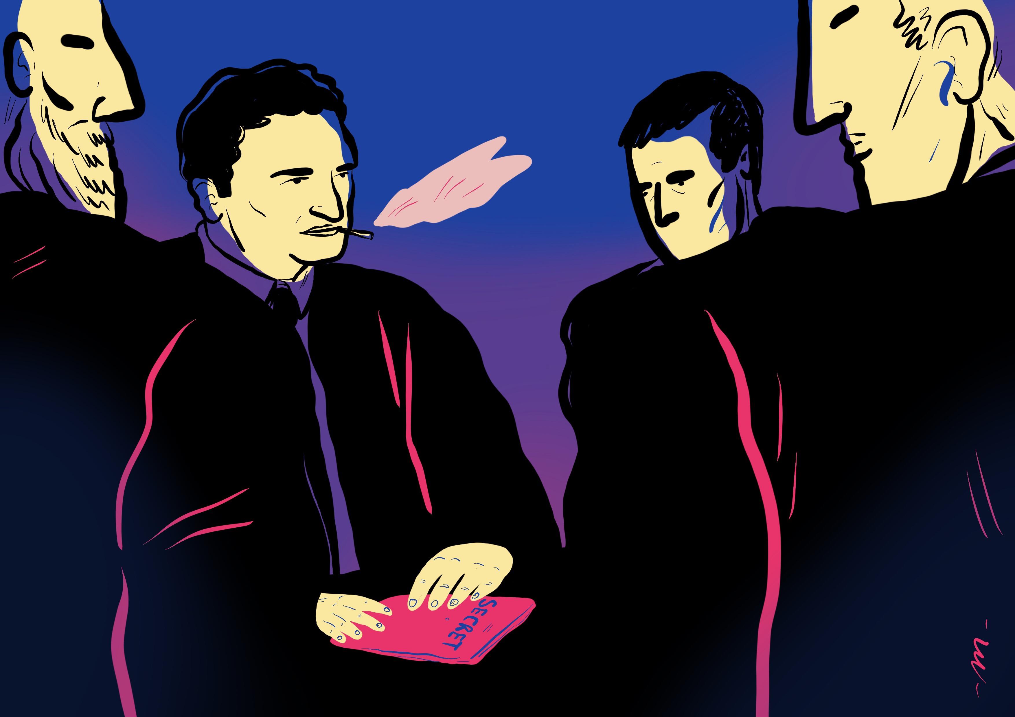 L'homme enchaîne les réunions secrète