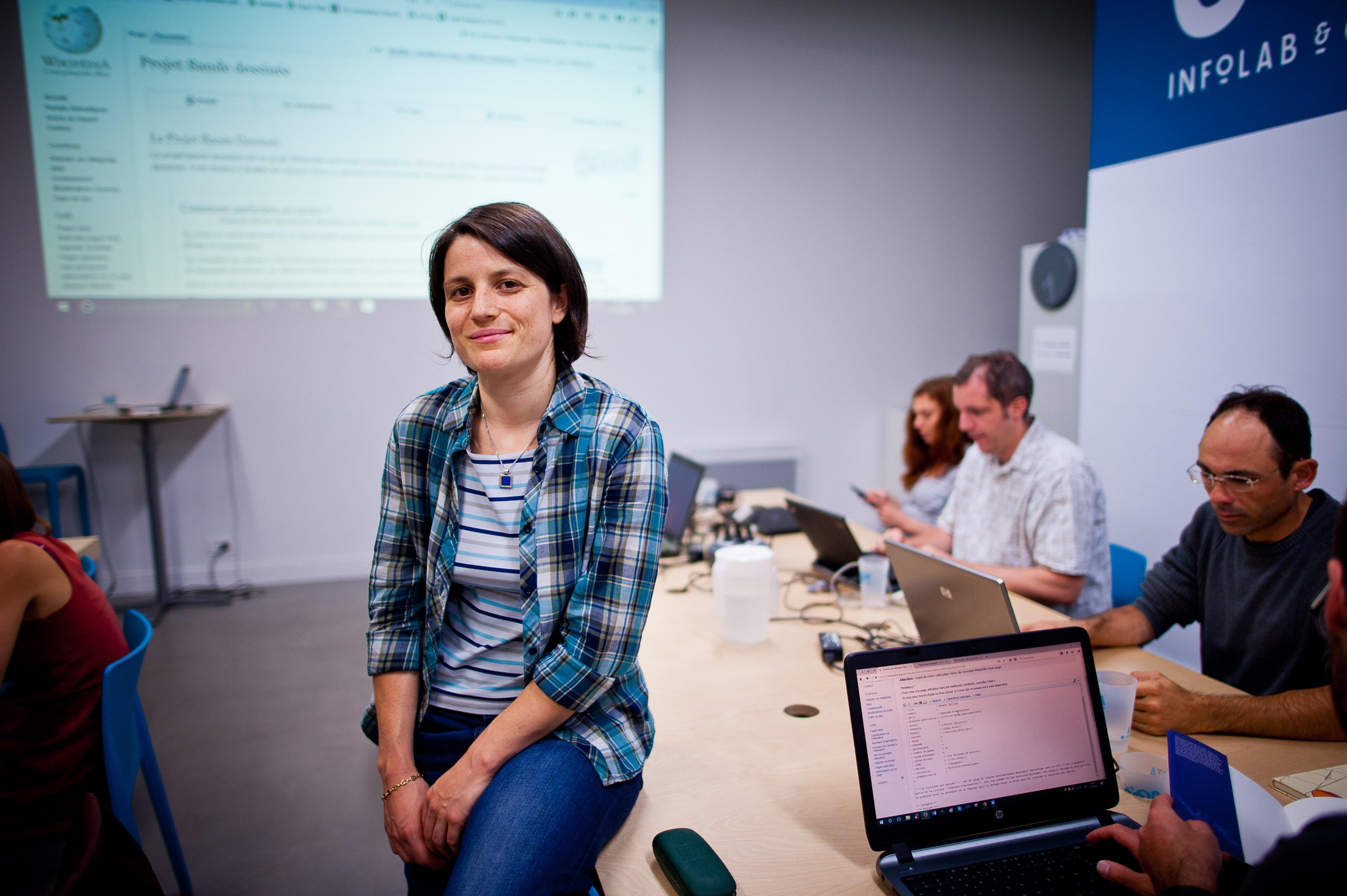 Diane Ranville, lors de l'atelier grenoblois