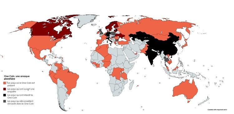 Le réseau One Coin étend sa toile sur les cinq continents.