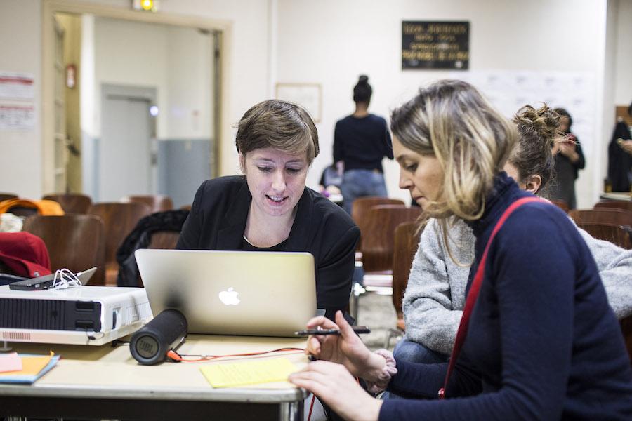 En pleine préparation.