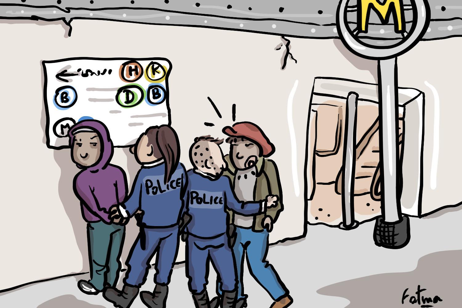 Travailler à La Chapelle c’est apprendre très vite à reconnaître et interagir avec la police.