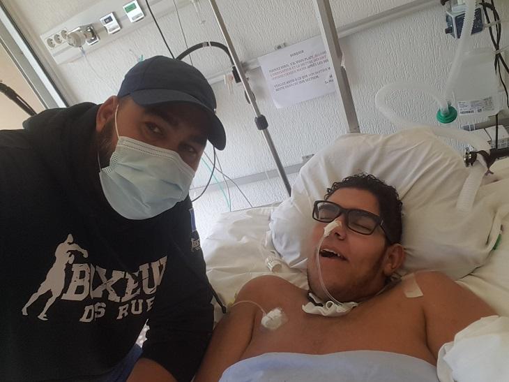 Sofiane et son père.