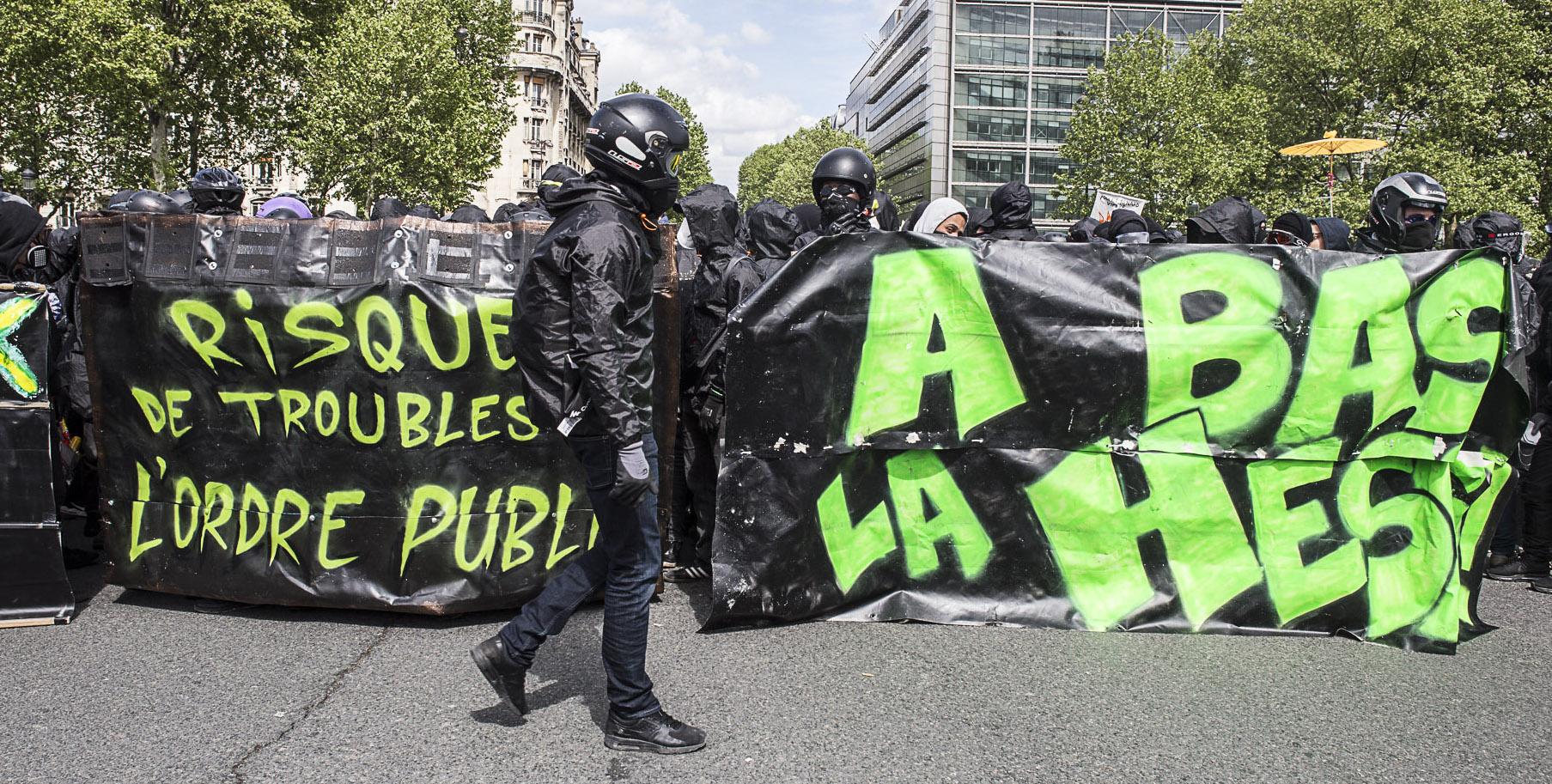 Des manifestants du 1er mai jugés pour port de K-Way noir