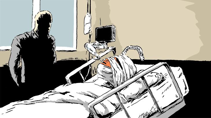 Sophie est plongée dans un coma artificiel pendant 19 jours et perd l’enfant qu’elle porte.