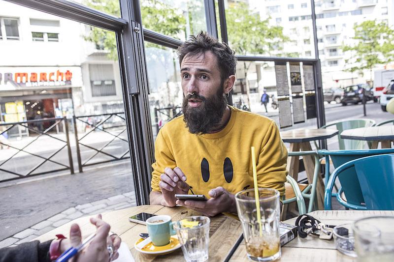 Fabien Lesage et sa grande barbe.
