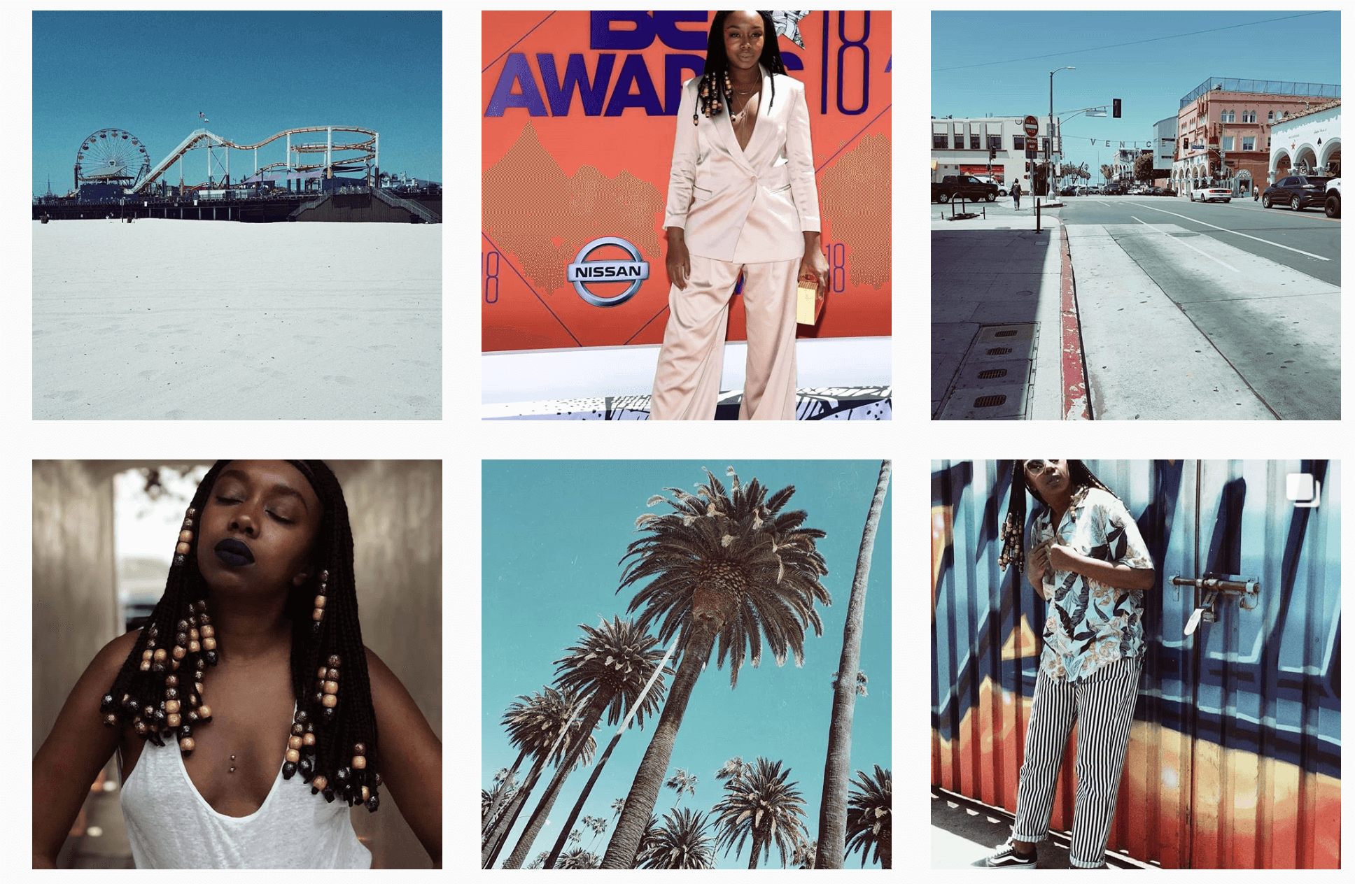 Capture d'écran du compte Instagram de Fatou N'Diaye